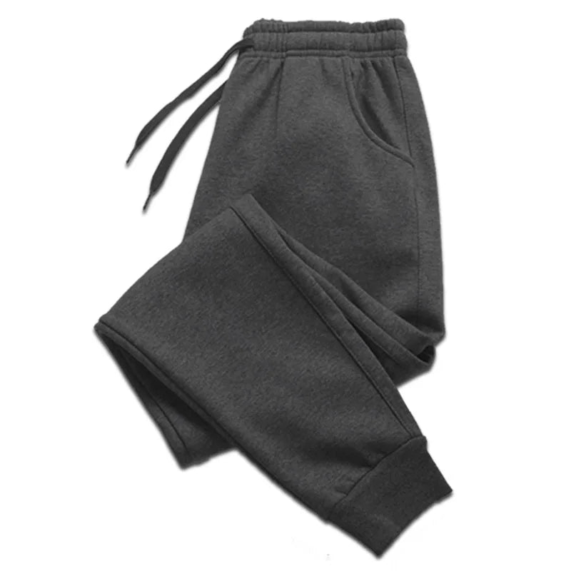 Men's Casual Polyester Sweatpants for Gym and Jogging