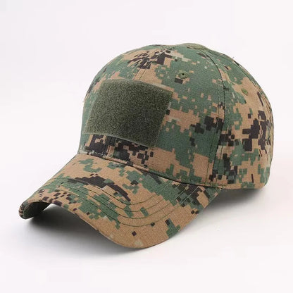 Adjustable Camo Baseball Hat for Outdoor Activities