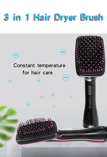 One Step Negative Ion Hair Dryer Brush and Curler