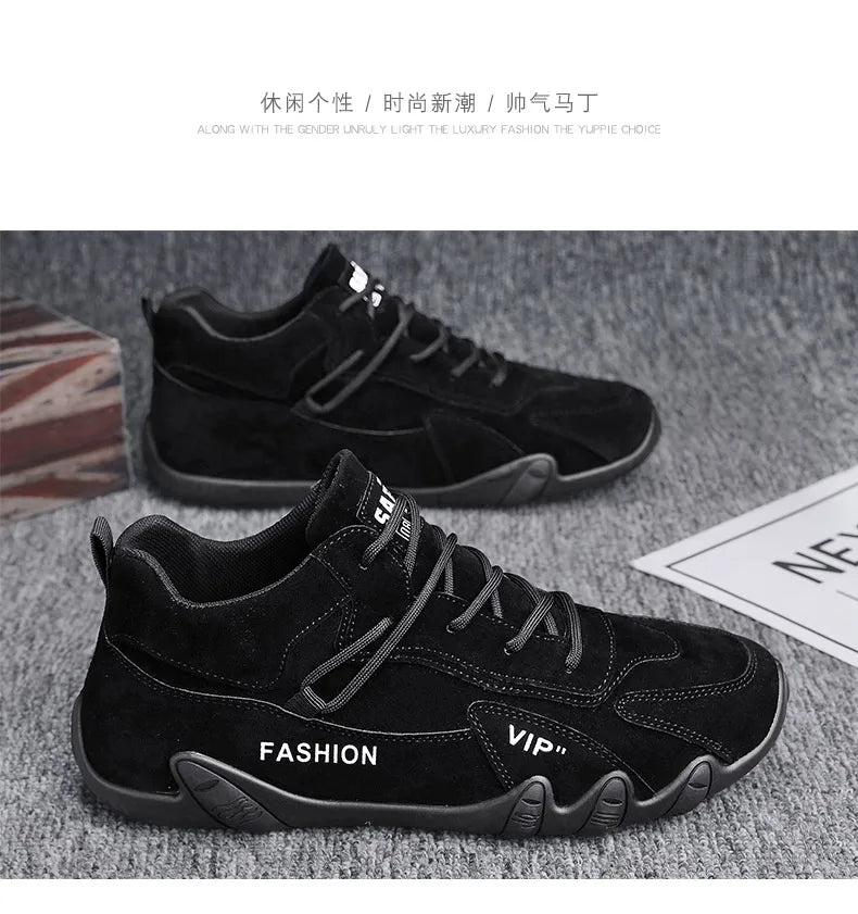 Men's Casual Hiking Shoes with Anti-Slip Comfort