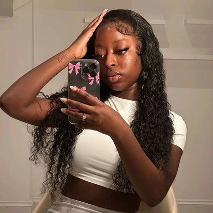 Jerry Curly 13x6 HD Lace Front Human Hair Wig 40 Inch