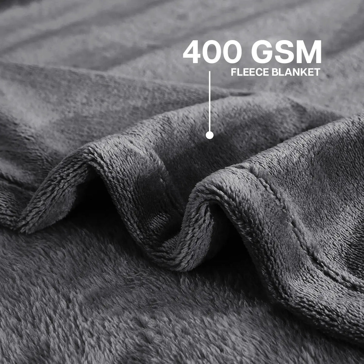 Solid Fleece Blanket for Couch and Bed, Super Soft Plush