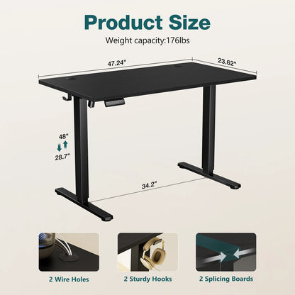 JHK Electric Adjustable Height Standing Desk for Office