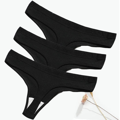 Women's Cotton Low Waist Briefs 3Pcs Set