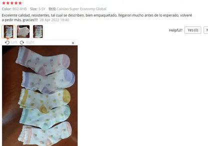 Children's Summer Fishnet Cotton Socks Set