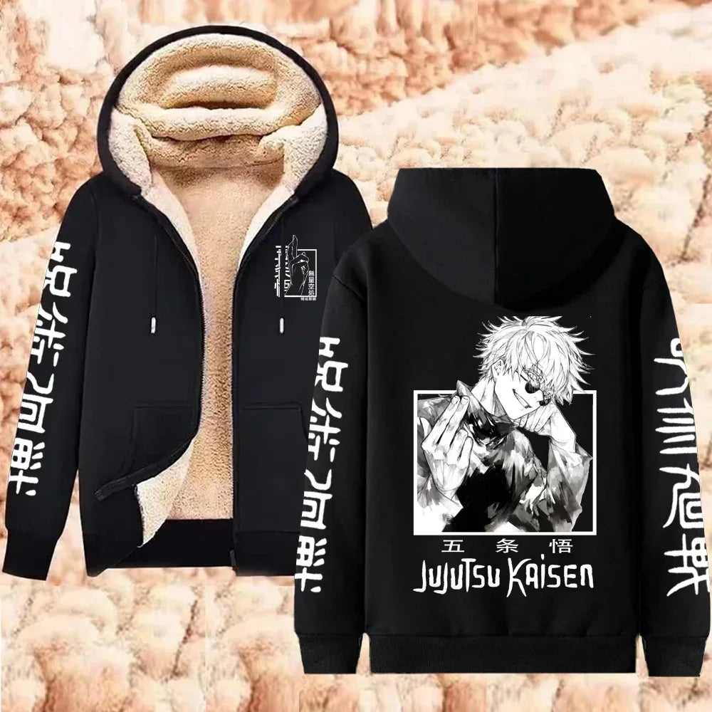 Jujutsu Kaisen Gojo Satoru Zipper Jacket Casual Hoodie