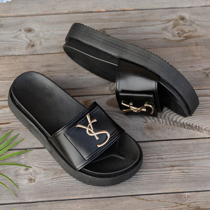 Women’s Platform Slides Casual Non-Slip Slippers
