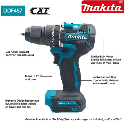 Makita DDF487 10mm Brushless 18V Impact Drill