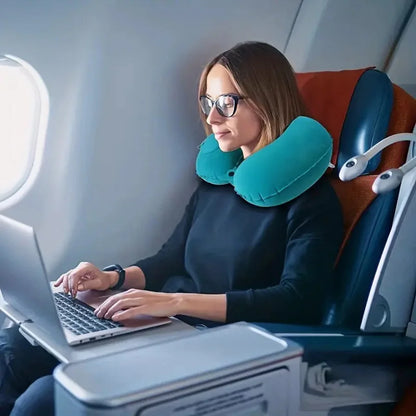 Self-Inflating Portable Travel Neck Pillow