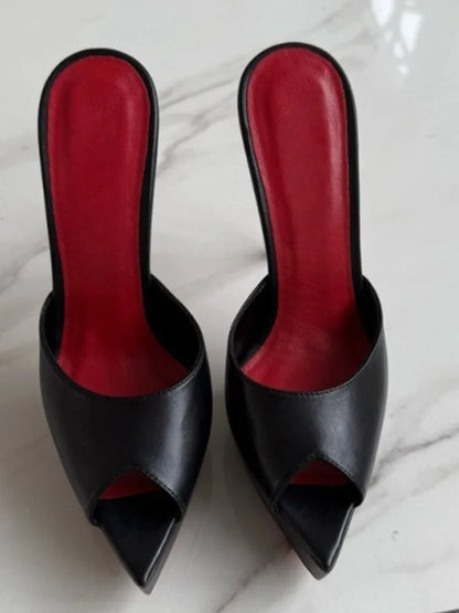 Women's Open Toe Stiletto Slippers for Summer