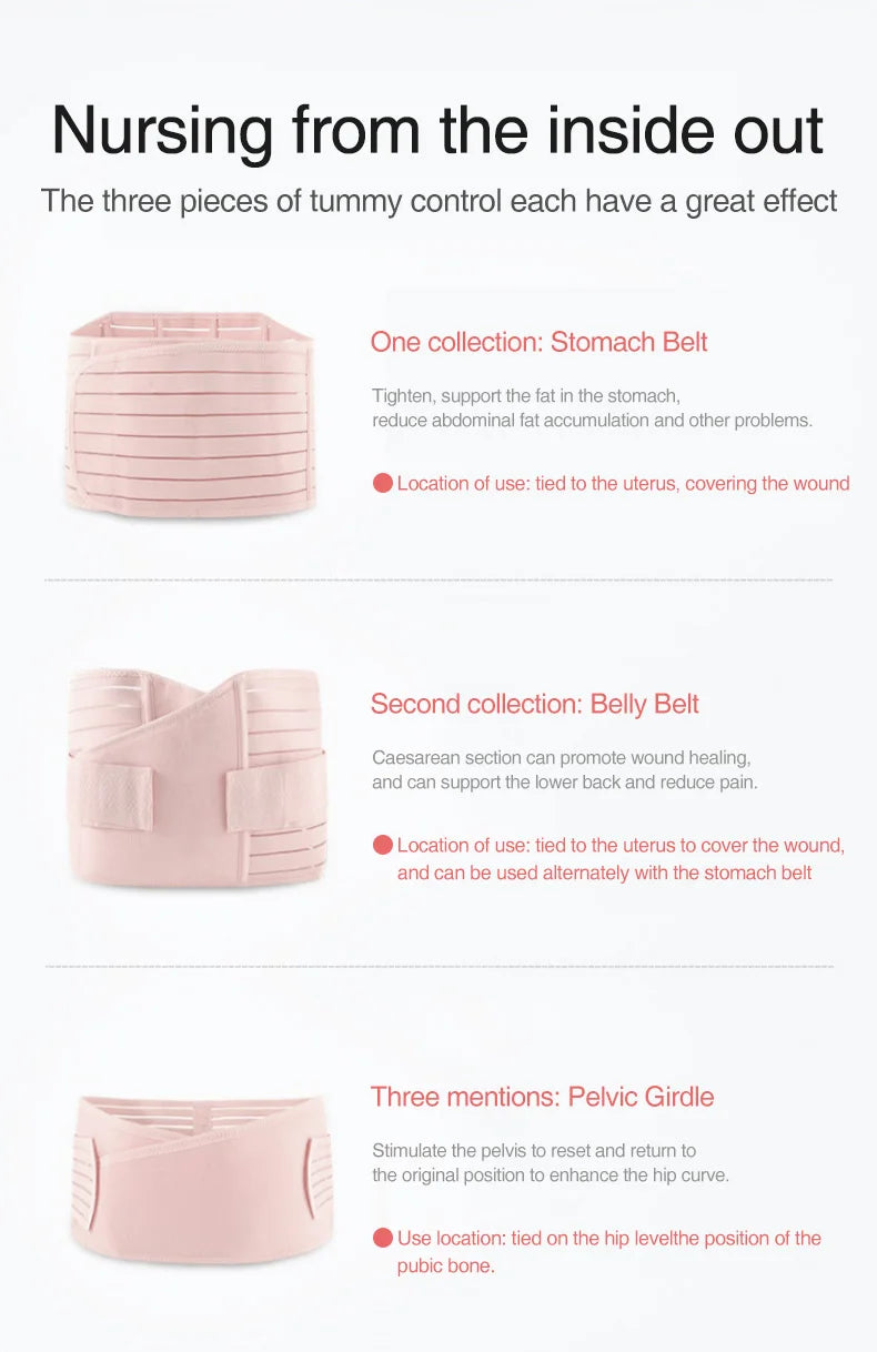 3in1 Postpartum Belly Band for Women