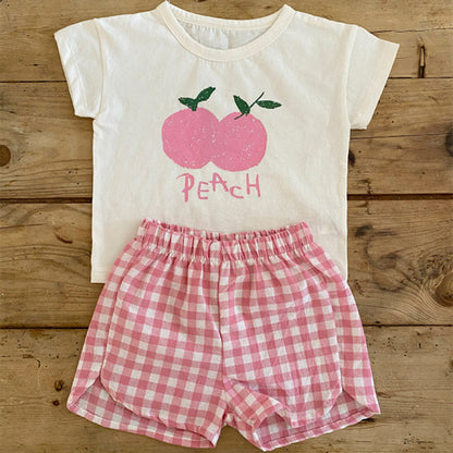 Cotton Toddler Summer Pajamas Set for Kids