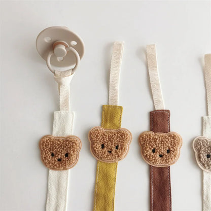 Cute Bear Baby Pacifier Chain Clip Holder