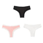 BZEL Women Lace Thong Panties Low-Waist G-String Leopard
