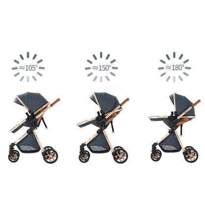 Lightweight 3 in 1 Baby Stroller Travel System