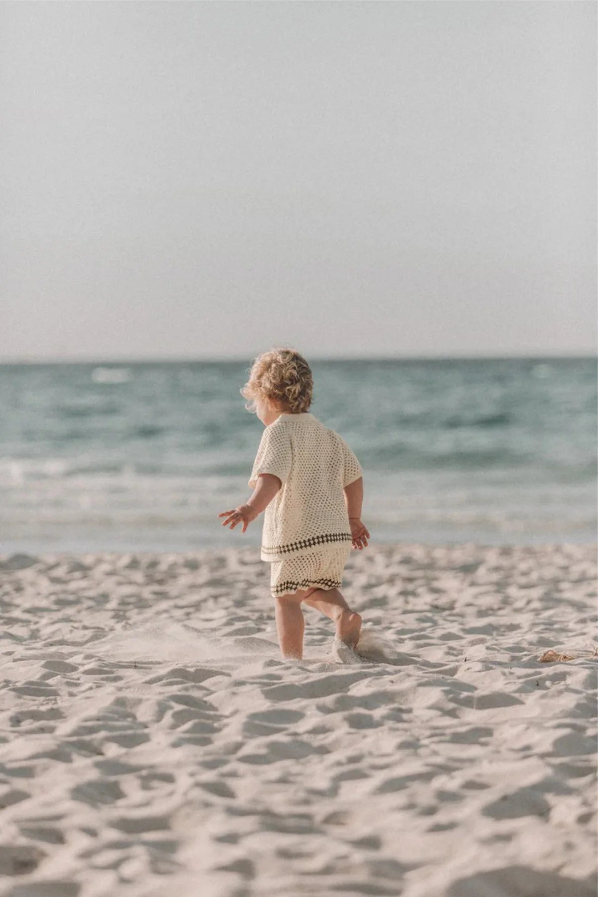 DGUKYM Summer Baby Knitted Sweater Cardigan Set