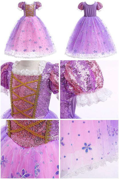 Kids Princess Dress Cinderella Cosplay Costume for Girls