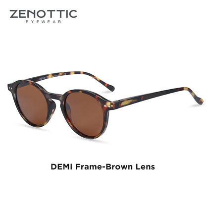 ZENOTTIC Retro Circular Polarized Sunglasses S Size