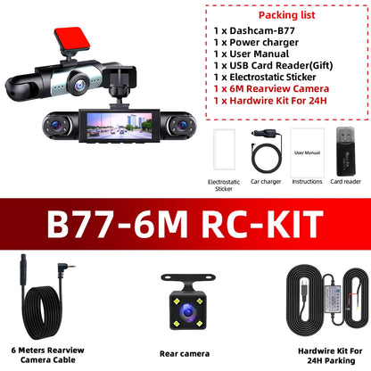 1080P Four-Channel Car DVR with Night Vision