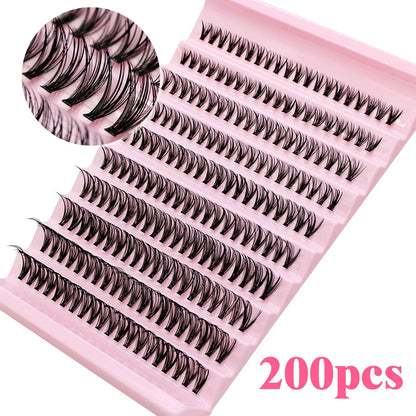 DIY Cluster Lashes 8-16mm Synthetic Hair Extensions