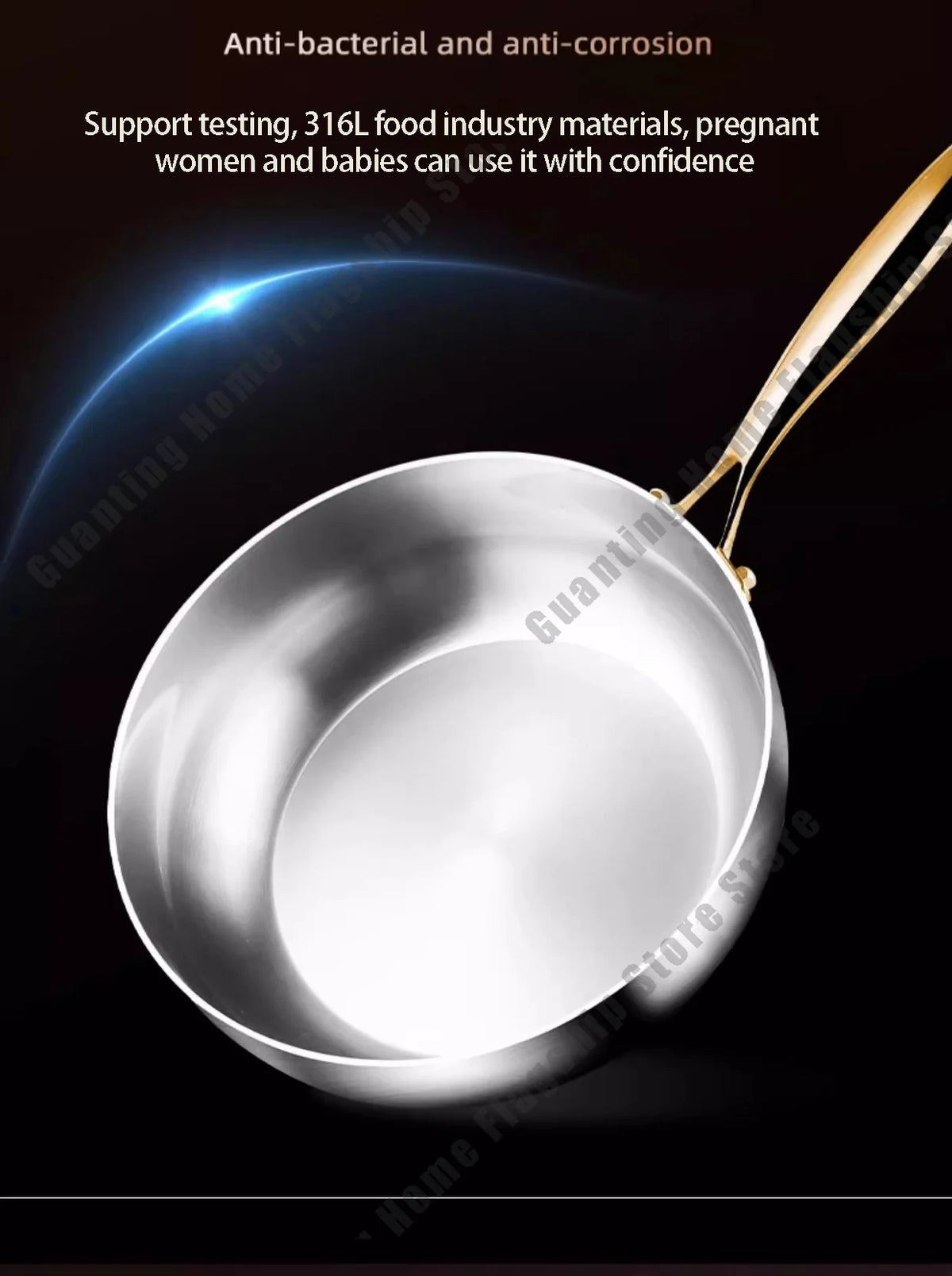 28cm Stainless Steel Non-Stick Frying Pan