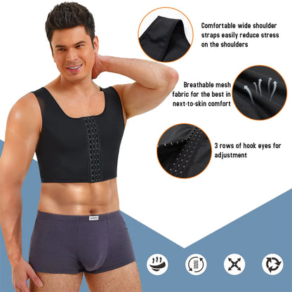 Men's Compression Corset Vest for Gynecomastia