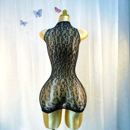 Hollow Out Fishnet Cover Up Dress for Summer Beach