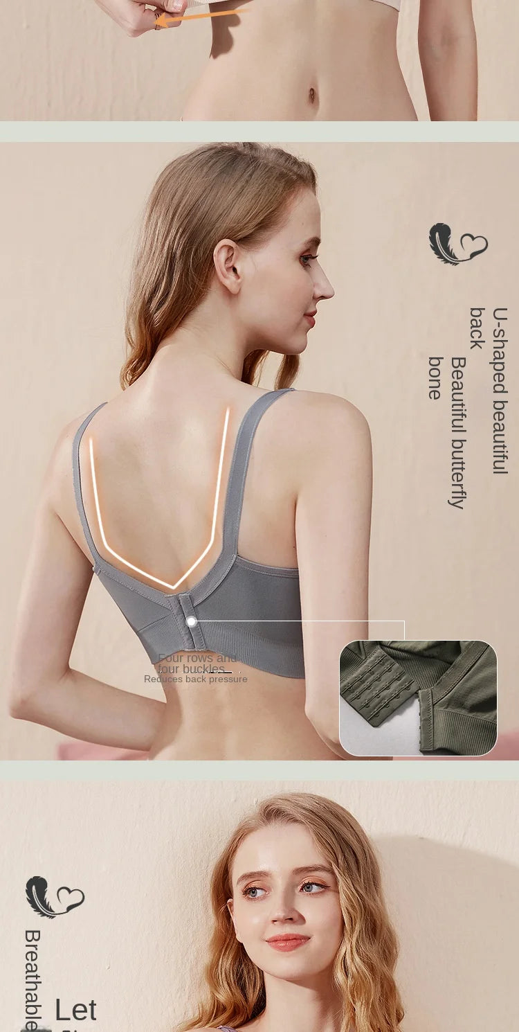 Wire-free Nursing Bra for Maternity Women in Natural Color