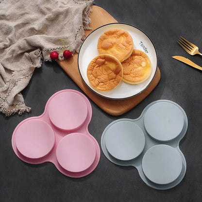 Silicone Air Fryer Egg Mold 3 Cavity Non-Stick
