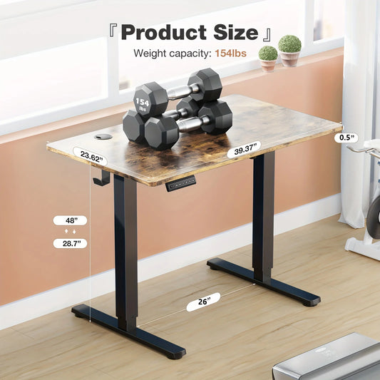 JHK Electric Height Adjustable Standing Desk 40x24 Inch