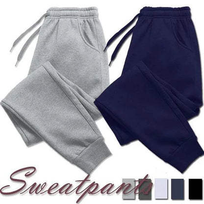 Men's Casual Polyester Sweatpants for Gym and Jogging