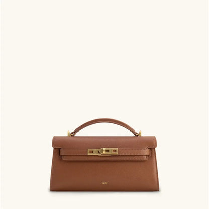Crocodile Embossed Shoulder Bag in Pu Leather