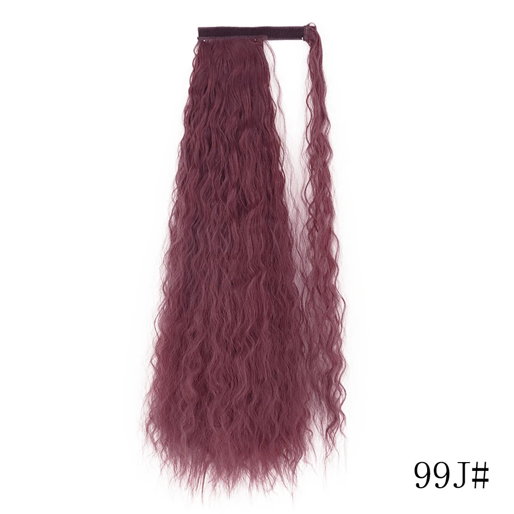 Long Straight Clip-in Ponytail Hair Extension Black