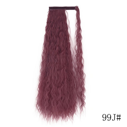Long Straight Clip-in Ponytail Hair Extension Black