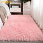 VIKAMA Solid Color Polyester Plush Carpet
