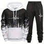 Men's Casual Polyester Tracksuit for Daily Sports