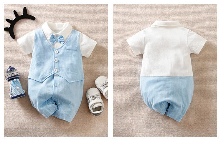 Cotton Baby Bodysuit Summer Short Sleeved Unisex