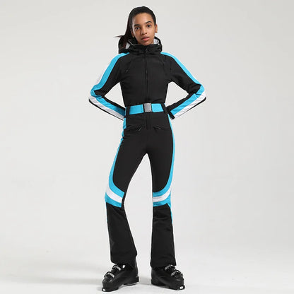 Gsou Women's Winter Snow Jumpsuit Waterproof Ski Suit