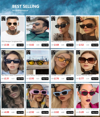 Metal Punk Round Sunglasses for Men and Women