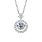 Moissanite Pendant Necklace for Women in Sterling Silver