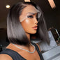 4x4 Lace Front Short Bob Wig Human Hair Straight