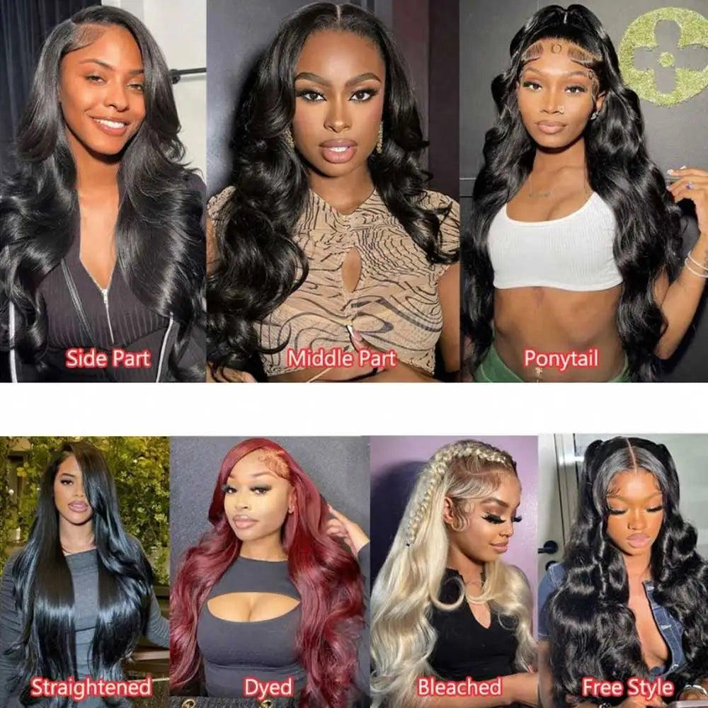 Body Wave Human Hair Glueless Wig 40 42 Inch