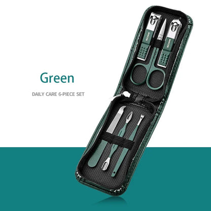 Stainless Steel Nail Care Kit with Travel Case