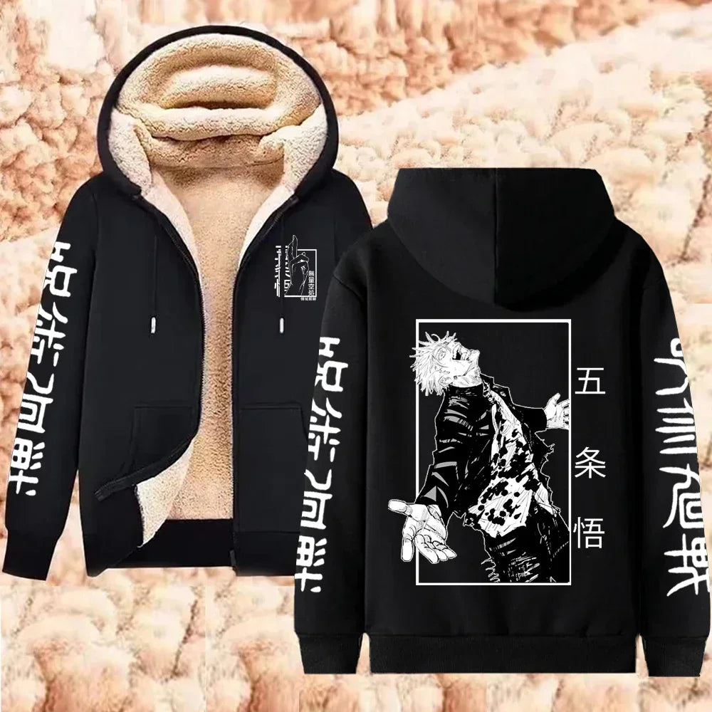 Jujutsu Kaisen Gojo Satoru Zipper Jacket Casual Hoodie