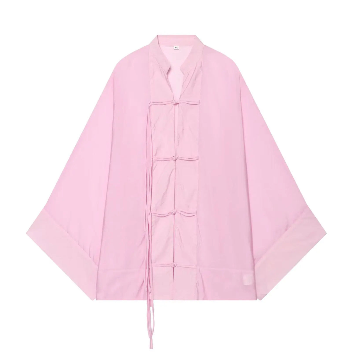 Women's Yellow Long Sleeve Shirt with Knot Decoration