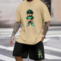 Men's Summer Loose Harajuku T-Shirt and Shorts Set
