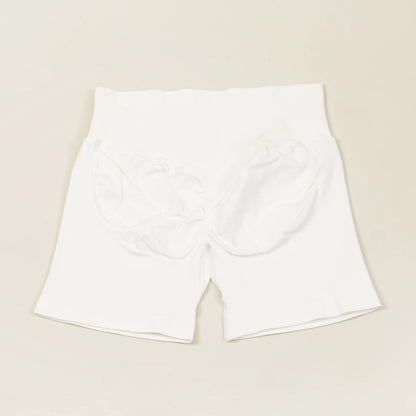 Seamless Strappy Yoga Bra and Scrunch Butt Shorts Set