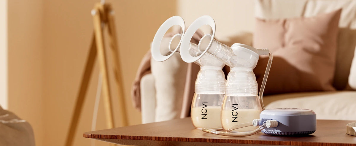 NCVI Double Electric Breast Pump with 4 Modes and LED Display