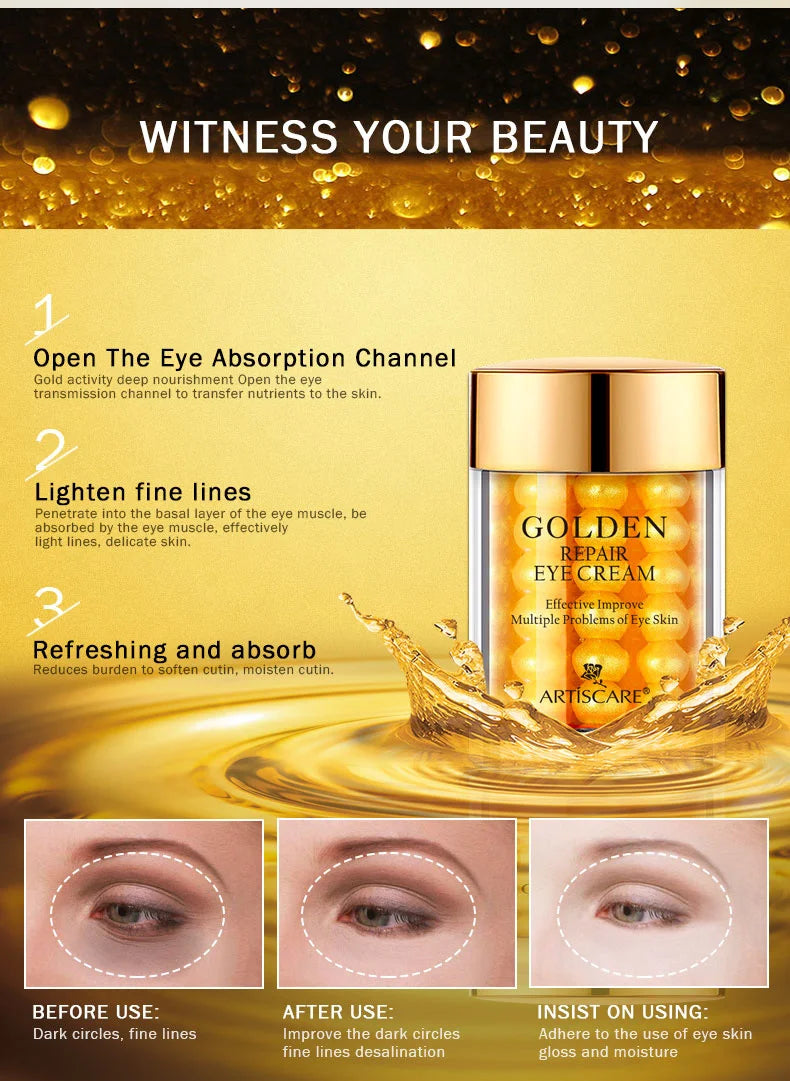 ARTISCARE 24K Gold Serum Set for Eye and Face Care