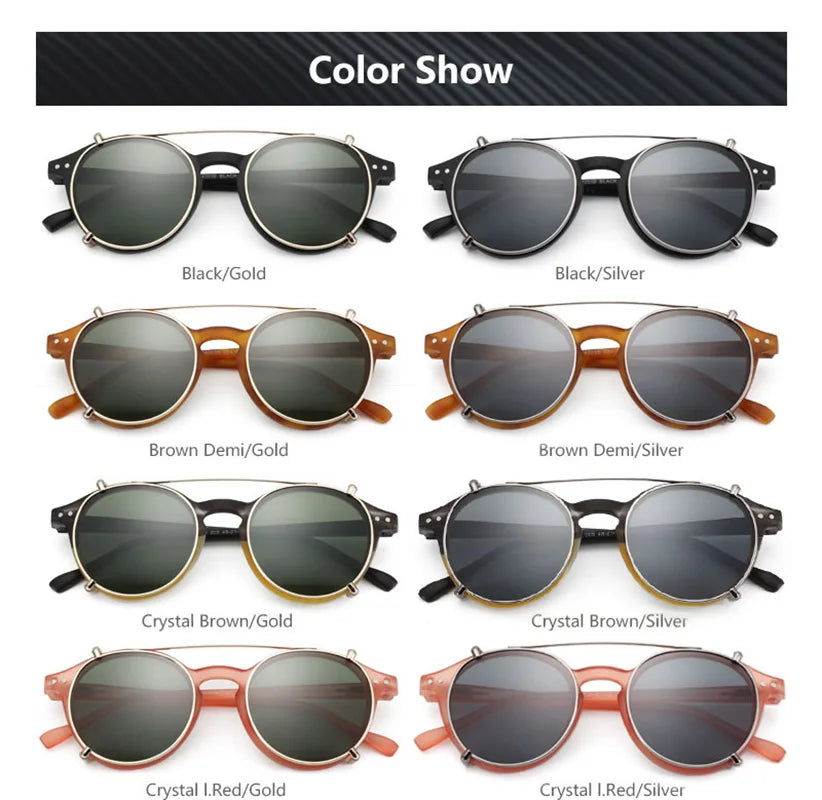 ZENOTTIC Clip-On Polarized Sunglasses for Women
